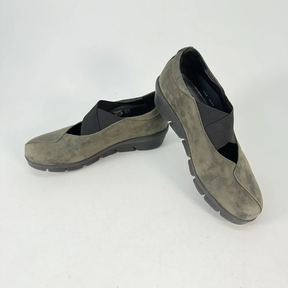 Wolky Womens Shoes Size 7 EU 38 Cursa Comfort Walking Mary Janes Green Leather
